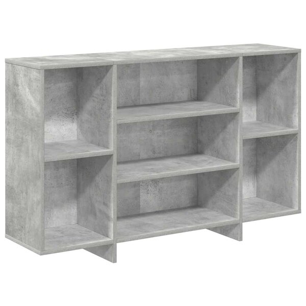 vidaXL Buffet gris béton 120x30x75 cm bois d'ingénierie