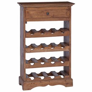 vidaXL Étagère à vin 55 x 23 x 85 cm Bois de Mahogany Massif