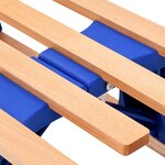 Vidaxl traîneau pliable en bois avec dossier 119 cm
