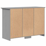 vidaXL Buffet BODO gris 115 5x44x80 cm bois massif de pin