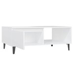 vidaXL Table basse blanc 90x60x35 cm bois d'ingénierie