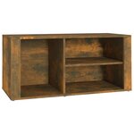 vidaXL Armoire à chaussures Chêne fumé 100x35x45 cm Bois d'ingénierie