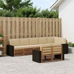 vidaXL Ensemble de canapés d'extérieur 8 pc Polyester