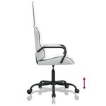 vidaXL Chaise de jeu de massage Noir et blanc Similicuir