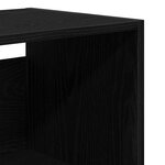 vidaXL Haut Armoire Montage mural 2 Pièces Chêne noir 70 x 34 x 180 cm