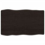 vidaXL Dessus de table bois massif traité bordure assortie