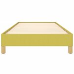 vidaXL Cadre de lit sans matelas vert 100x200 cm tissu