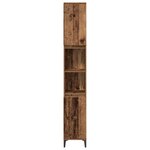 vidaXL Ensemble de mobilier de salle de bain 3 Pièces Bois ancien