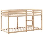 vidaXL Lit superposé sans matelas 90x190 cm bois de pin massif