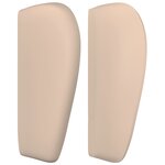 vidaXL Tête de lit avec oreilles Cappuccino 203x23x78/88 cm Similicuir