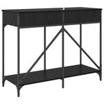 vidaXL Table console Chêne noir 100 x 39 x 78 5 cm Bois d'ingénierie