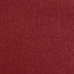 vidaXL Chaises pivotantes à manger lot de 4 Rouge bordeaux Tissu