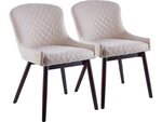 Lot de 2 chaises "Tabor" - Beige