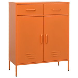 vidaXL Armoire de rangement Orange 80x35x101 5 cm Acier