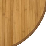 vidaXL Tapis rond naturel 100 cm bambou