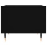 vidaXL Tables basses 2 Pièces noir 50x50x40 cm bois d'ingénierie