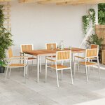 vidaXL Ensemble de salle à manger pour jardin 7 Pièces