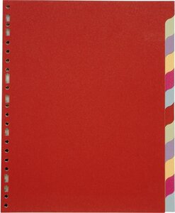 Jeu de 12 intercalaires format A4 MAXI Carte Recyclée 220g COUTAL