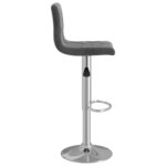 vidaXL Tabourets de bar lot de 2 gris foncé velours