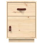 vidaXL Table de chevet 40x34x55 cm Bois de pin solide