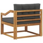 vidaXL Sofa de milieu extérieur Naturel