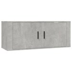 vidaXL Ensemble de meubles TV 8 Pièces Gris béton Bois d'ingénierie