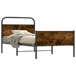 vidaXL Cadre de lit sans matelas 100x190 cm chêne sonoma