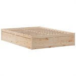 vidaXL Cadre de lit sans matelas 140x200 cm bois massif de pin