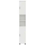vidaXL Cabinet de salle de bain Blanc brillant 30 x 35 x 192 cm