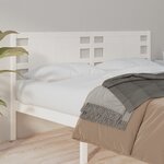 vidaXL Tête de lit Blanc 141x4x100 cm Bois massif de pin
