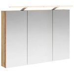 vidaXL Armoire Miroir de Salle de Bain Chêne artisan