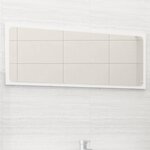 vidaXL Miroir de salle de bain Blanc 90x1 5x37 cm Aggloméré