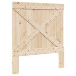 vidaXL Cadre de lit sans matelas avec tête de lit 90x200 cm