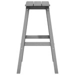 vidaXL Ensemble de bar de jardin 4 Pièces Gris clair HDPE