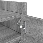 vidaXL Meuble TV sonoma gris 80x35x40 cm bois d'ingénierie