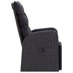 vidaXL Chaises de jardin inclinables coussins lot de 2 Résine tressée
