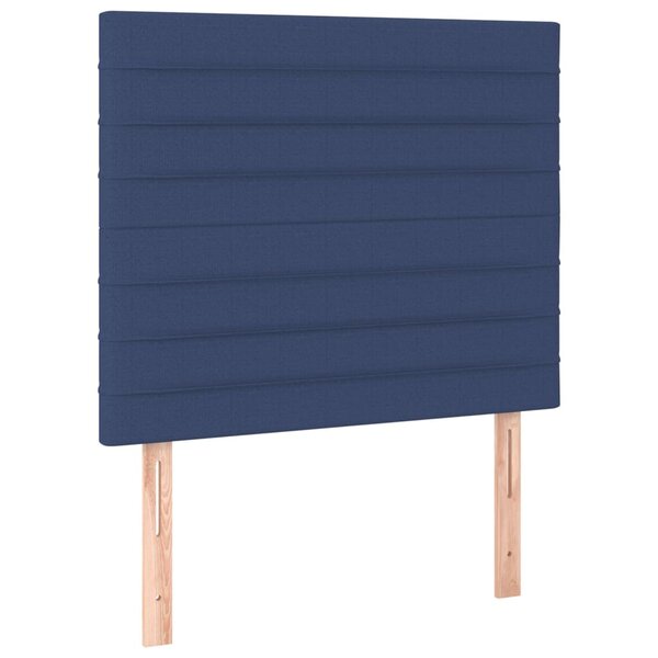 vidaXL Tête de lit Bleu 80x5x118/128 cm Tissu