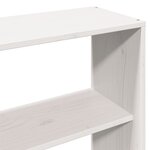 vidaXL Lit bibliothèque sans matelas blanc 180x200 cm bois massif
