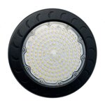 Suspension industrielle highbay ufo 100w ip65 noir - blanc neutre 4000k - 5500k - silamp