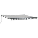 vidaXL Cadre d'auvent Anthracite et blanc 400 × 300 cm