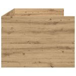 vidaXL Lit d'appoint Chêne artisanal 90 x 200 cm Bois d'ingénierie