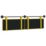 vidaXL Tête de lit suspendue Jaune Velours