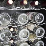 Rafraîchisseur à vin dessous de comptoir série c - 51 bouteilles - polar - r600a - acier inoxydable1128vitrée/battante 495x565x848m