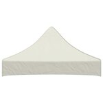 vidaXL Toit de tente de réception 2x2 m Crème 270 g/m²