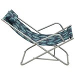 vidaXL Chaises à bascule lot de 2 Acier Motif de feuilles