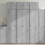 vidaXL Buffet haut sonoma gris 70x42 5x185 cm bois d'ingénierie