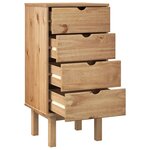 vidaXL Commode OTTA 45x39x90 cm bois de pin massif