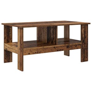 vidaXL Table basse Bois ancien 90 x 50 x 45 cm Bois d'ingénierie