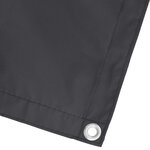 vidaXL Écran de balcon Noir 75 x 200 cm Oxford alu enduit de PU
