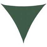 vidaXL Voile parasol tissu oxford triangulaire 3 6x3 6x3 6m vert foncé